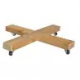 SHOWOOD Ξύλινη βάση γλάστρας τετράγωνη 40 x 40εκ