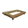 SHOWOOD Ξύλινη βάση γλάστρας παραλληλόγραμμη 30 x 60εκ