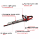 EINHELL Ψαλίδι μπορντούρας μπαταρίας GE-CH 18/60 Li-Solo
