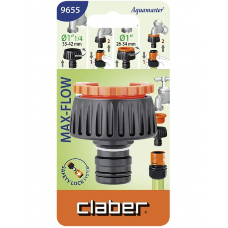 CLABER Υποδοχή βρύσης Max-Flow 1 "1/4 - 1"