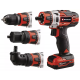 EINHELL Δραπανοκατσάβιδο μπατερίας σετ TE-CD 12/1 3X-Li (1x2,0 Ah)