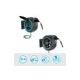 GARDENA Επιτοίχιο κουτί σωλήνα PowerRoll XXL με μπαταρία, σωλήνας 40 m, τυρκουάζ