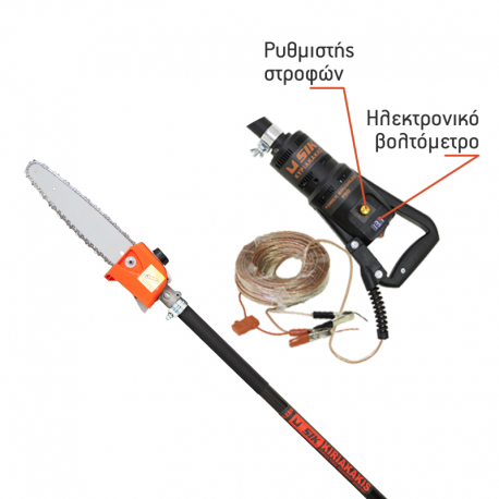 SIK ΗΛΕΚΤΡΙΚΟ ΚΟΝΤΑΡΟΠΡΙΟΝΟ SIK POWER SHARK BRUSHLESS ME KIT ΜΠΑΤΑΡΙΑΣ 12V