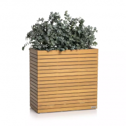 LECHUZA PALO Natural Wood 80 φαρδύ ξύλο ευκαλύπτου 16775