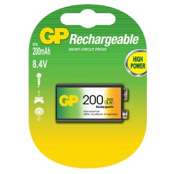 Επαναφορτιζόμενες μπαταρίες 200mAh 8.4V