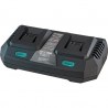 BORMANN ΦΟΡΤΙΣΤΗΣ ΔΙΠΛΗΣ ΜΠΑΤΑΡΙΑΣ 20V Li-Ion-2x4Ah-3A-PRO