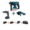 ΠΝΕΥΜΑΤΙΚΟ ΣΚΑΠΤΙΚΟ BRUSHLESS 20V+ΚΑΤΣΑΒΙΔΙ BRUSHLESS 20V+ΓΩΝΙΑΚΟΣ 20V+1 ΜΠΑΤΑΡΙΑ 1.5ΑΗ+1 ΜΠΑΤΑΡΙΑ BBP9040 (049593)