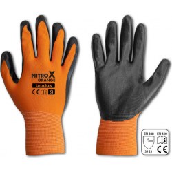 Bradas Nitrox Γάντια Εργασίας Νιτριλίου Πορτοκαλί